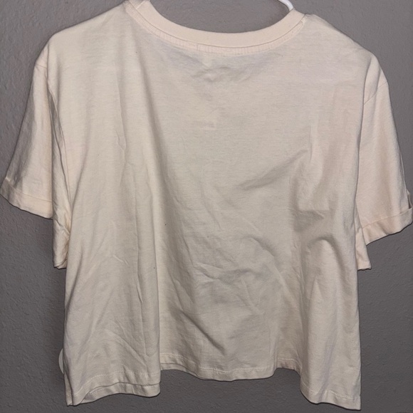 NWT love peace and lazy days cropped top with distressing in apricot antique XL! - Picture 11 of 16